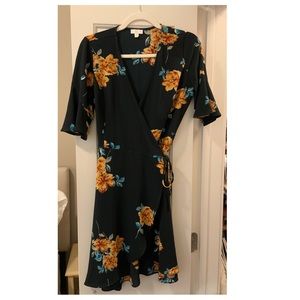 Floral Wrap Dress